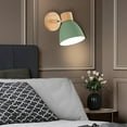 thumbnail image 3 of Lámparas de Pared Modernas, Candelabro de Pared, Lámpara de Macarrón Creativa de Madera E27, Lámpara de Pared para Cocina, Dormitorio, Pasill Verde SM SunniMix Aplique de pared industriales, 3 of 8
