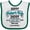 White and Green, variant on Inktastic Happy Father's Day Best Ever Boys or Girls Baby Bib