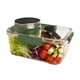 thumbnail image 1 of Recipiente para ensalada para llevar con aderezo, tarro de cristal a prueba de fugas, lonchera de plástico sin BPA para casa, oficina y viajes., 1 of 7