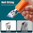 thumbnail image 6 of 2026 New Wide Jaw Toenail Clippers for Thick Nails, Anti-Splash Slanted Nail Cutters for Ingrown Nails, Long Handle Black, 6 of 7