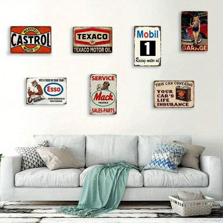 QKIODS Vintage Drag Racing Tin Sign – 4x16 Inch Metal Wall Decor, Rustic Retro Garage Or Man Cave Art