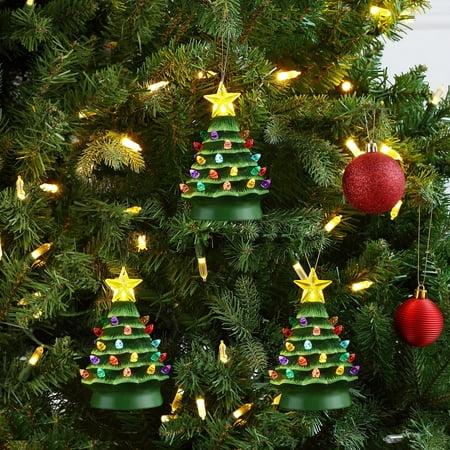 Mr Christmas - 5" Green Nostalgic Trees - Set of 3