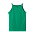 thumbnail image 4 of Zshosam Girls Dance Tops Girl's Crop Tank Tops Ribbed Knit Sleeveless Round Neck Racerback Casual Cute Dance Cropped Top (Green,7-8 Years), 4 of 5