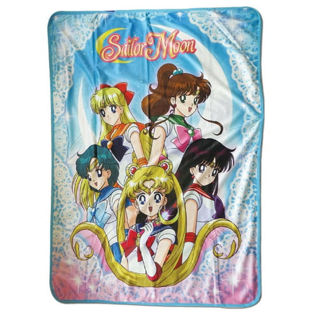 sailor moon group sublimation throw blanket