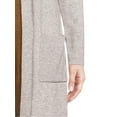 thumbnail image 4 of Time and Tru Women's Open Front Duster Cardigan, 4 of 5