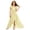 00-Yellow724, variant on WOYY Girls Elegant Square Neck Floral Dress Party Ruffle Swing Maxi Dresses, Sizes 5-14