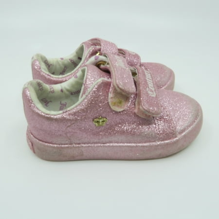 

Pre-owned Juicy Couture Girls Pink Sparkle Sneakers size: 5 Toddler
