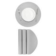 thumbnail image 1 of 4 Pcs Manteles Individuales de Cuero Sintético para Mesa de Cena, Manteles Redondos Resistentes al Calor (Gris), 1 of 5