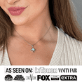 thumbnail image 3 of Cate & Chloe Infinity January Birthstone 18k White Gold Plated Women Necklace, Swarovski Crystal, 3 of 8