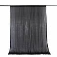 thumbnail image 2 of BalsaCircle 8 feet x 8 feet Black Sequin Backdrop Curtain Wedding Party Photobooth Decorations, 2 of 8