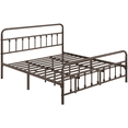 thumbnail image 3 of Alden Design Metal Platform King Bed with High Headboard, All Ages, BronzeC, 3 of 10