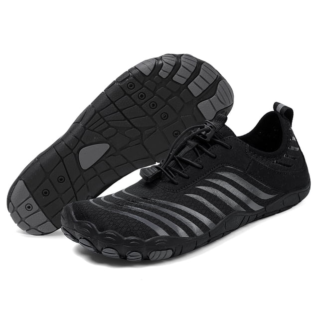 Zapatos unisex agua descalza playa no slip para deportes acuáticos (39) negro