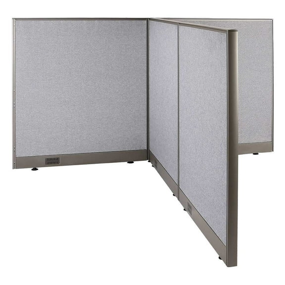 GOF T-shaped Freestanding Partition (72”D x 72”W x 48”H) Office Room Divider, Privacy Screen, Workstation Cubicle