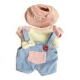 thumbnail image 2 of Ropa de animales de peluche Hugo Conjunto de monos de conejo 15cm, 2 of 10