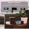 thumbnail image 4 of ZHAOCHENG Reloj despertador digital LED con puerto USB y carga (plateado), 4 of 5