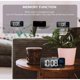 thumbnail image 4 of ZHAOCHENG Reloj despertador digital LED con puerto USB y carga (plateado), 4 of 5