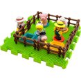 thumbnail image 4 of ERDS-PTB100 100pcs Bristle Shape 3D Building Blocks Tiles Farm Theme Set Learning Playset STEM Toy Set Educational Kit Child Branin Development Preschool Kindergarten Toy, 4 of 4