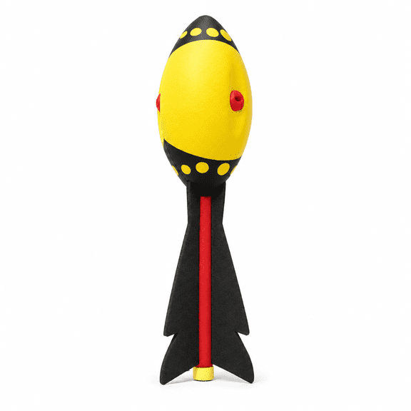 Lethargic PU Foam Rocket Toss Toy, Torpedo Throwing Ball with Stabilizing Tail Fins, Lightweight Outdoor Toy for Kids, Colorful Backyard Beach Park Lawn Game Toy for Boys Girls.