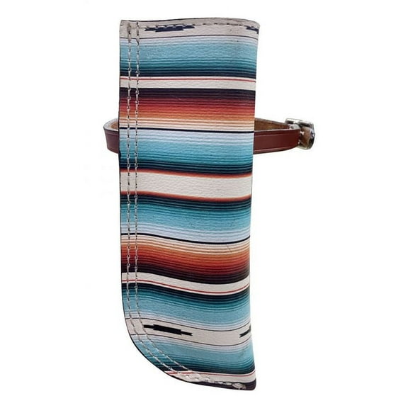 Showman Serape Print Leather Flag Carrier