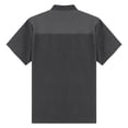 thumbnail image 2 of YONGHS Men's Chef Jacket Short Sleeve Coat Restaurant Hotel Work Uniform Grey 3XL, 2 of 7