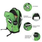 Minecraft Creeper & Pickax Green Adult 17.5 Backpack