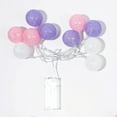 thumbnail image 2 of DYstyle 1/2Pack Multicolor Cotton Balls Fairy Lights Battery Operated 10/20 LED Cotton Balls String Light Warm White 4cm Diameter for Bedroom Party Indoor Wedding Festival Decor, 2 of 4
