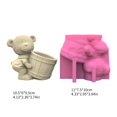 thumbnail image 5 of ZPAQI Succulent Flower Pots Mold Cartoon Bear Pen Holder Silicone Mould DIY Concrete, 5 of 11