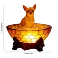 thumbnail image 2 of Dog Series Reading Light LED Resin Statue, 2 of 6