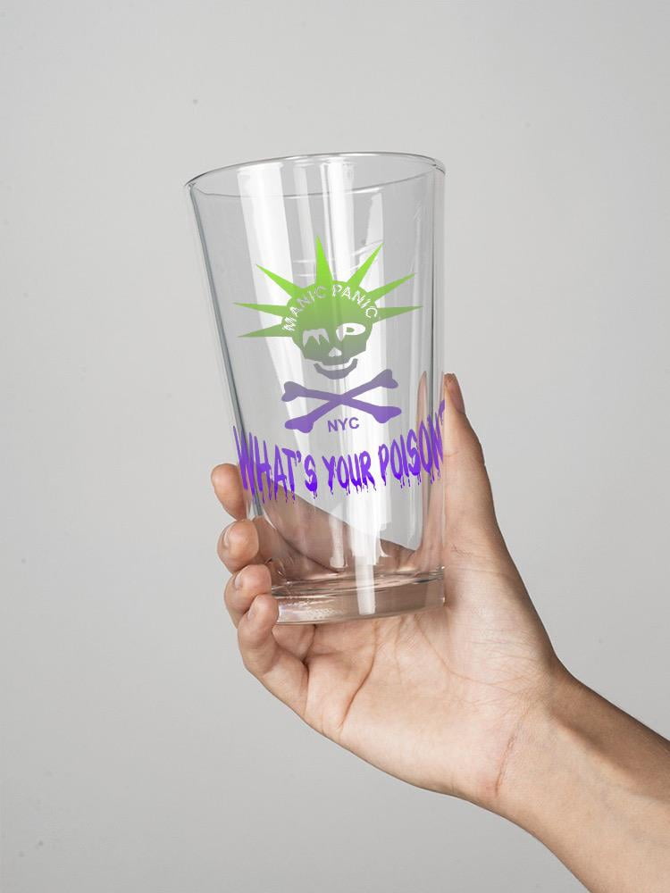 Manic Panic Whats Your Poison Pint Glass