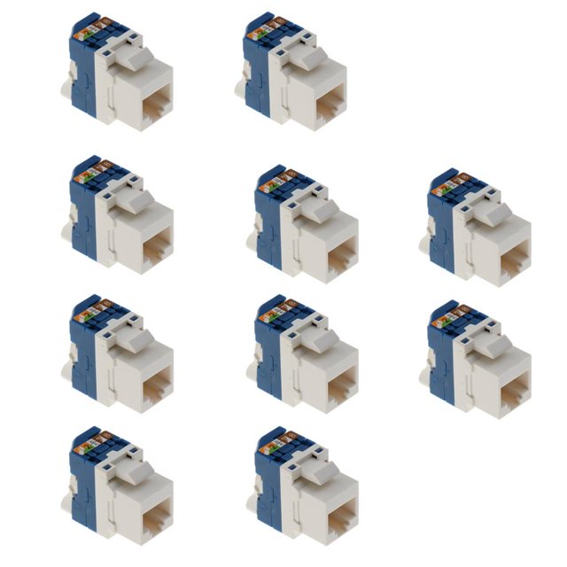 Módulo de red ABS 10x Adaptador de Módulo Cable de six Rotatorio de MagiDeal Módulo de red ABS