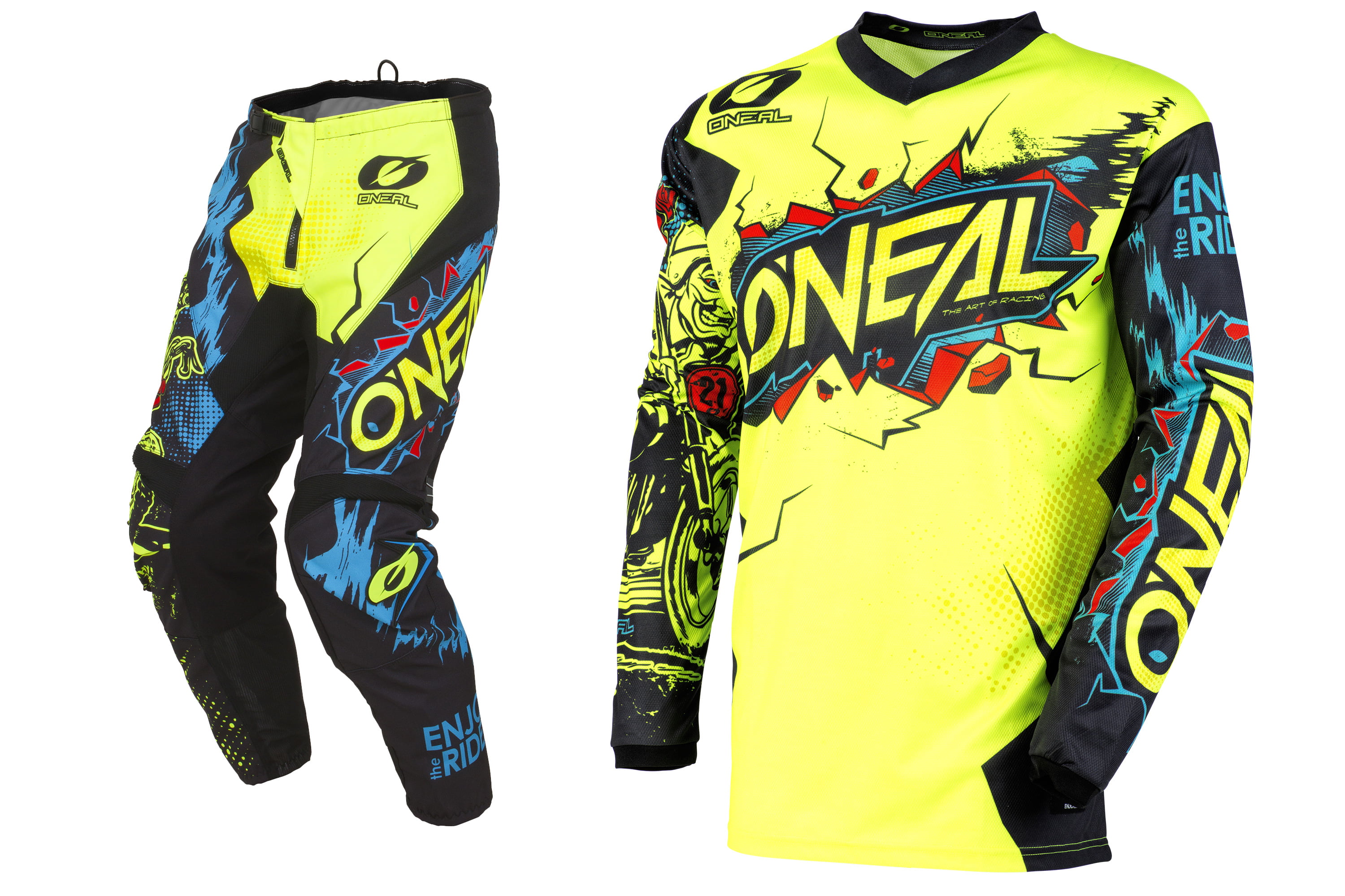 O'Neal Element Villain Youth MX Offroad Jersey Blue 