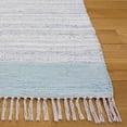thumbnail image 3 of Safavieh Rag Rug Ace Striped Cotton Area Rug, Ivory/Gray, 5' x 8', 3 of 10