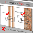 thumbnail image 6 of Ktaxon Fixed TV Wall Mounts- Low Profile TV Bracket Mounts for Most 42-100" LED/LCD Flat Screen TVs, Max.800X400, Up to 176.37lbs Capacity, 6 of 8