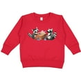 thumbnail image 2 of Inktastic Raccoon Tea Party Toddler Sweatshirt, 2 of 4