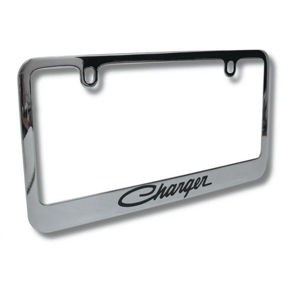Dodge Charger Logo Chrome Brass License Plate Frame Official Licensed