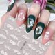 thumbnail image 4 of 6 piezas de pegatinas de uñas florales 5D con pegatinas de uñas adhesivas en relieve tridimensional Rojo Verde, 4 of 5