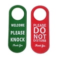 thumbnail image 3 of Misright Reuseable PU Leather Double Sided Office Door Sign For Meeting Room Privacy, 3 of 16
