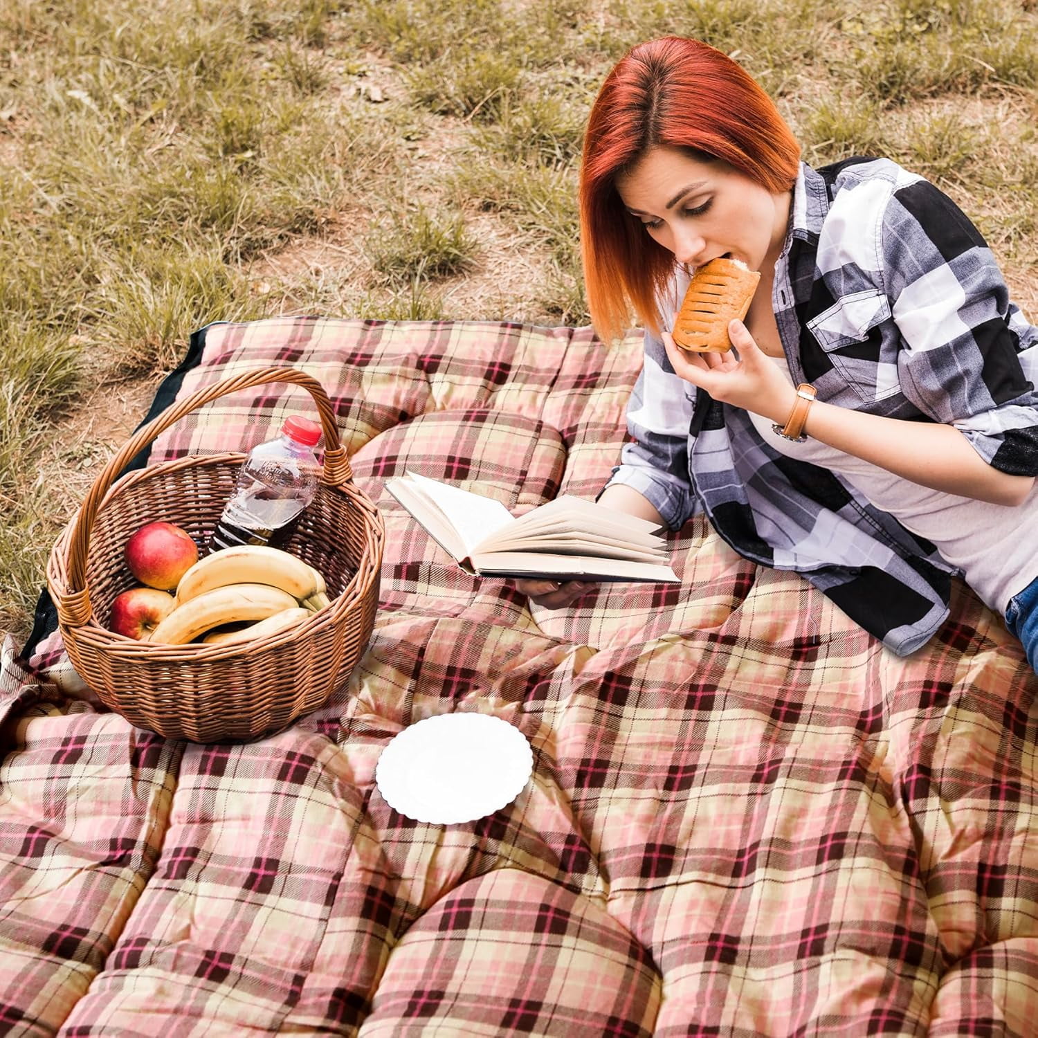 REDCAMP Cotton Flannel Sleeping Bag for Camping Backpacking, Adults Cold Weather Envelope Sleeping Bags with 4lbs Filling