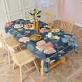 thumbnail image 4 of Pioneer Flower Floral Print Pattern Rectangle Tablecloth 60"x102",Waterproof Polyester Rectangle Table Cloth, Wipeable Spillproof Polyester Tablecloth for Dining, Camping, Indoor and Outdoor, 4 of 6