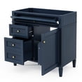 thumbnail image 4 of 36'' Bathroom Vanity without Top Sink, Modern Bathroom Storage Cabinet with 2 Drawers and a Tip-out Drawer, Solid Wood Frame (NOT INCLUDE BASIN SINK; REPLACE WF315154AAC), 4 of 4