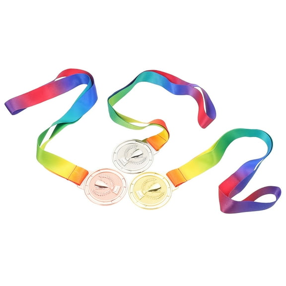 Universal Medal Award for Decoration Sturdy Zinc Alloy Assorted Color 3pcs
