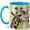 Blue, variant on Realistic Giraffe Coffee Mug, Safari Animal Mug, Ceramic 11 oz