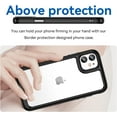 thumbnail image 2 of Case for iPhone 11 Case Slim Dropproof [Defend from Drop/Scratch/Slip/Fingerprint] Clear Acrylic Hard Back Soft TPU Bumper Hybrid Phone Cover for iPhone 11-Black, 2 of 8