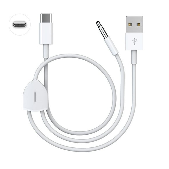 Cable USB C a conector auxiliar de audio de 3,5 mm con cable de carga para iPhone