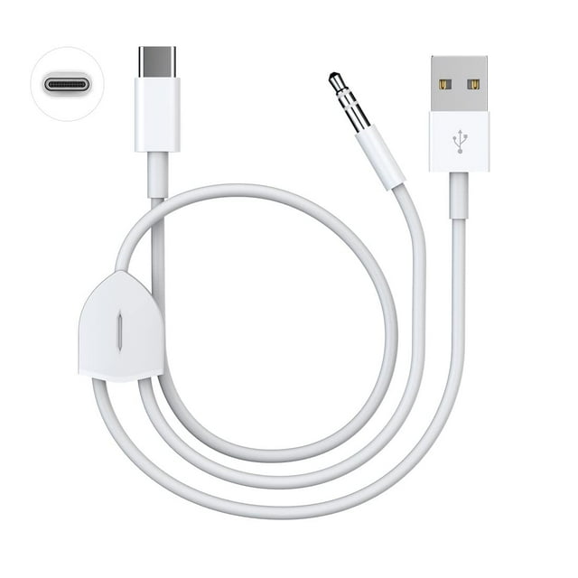 Cable USB C a conector auxiliar de audio de 3,5 mm con cable de carga para iPhone