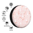 thumbnail image 4 of Naloa Flower Rabbit PVC Leather Spare Tire Wheel Cover for Car Truck SUV Camper Trailer Universal Fit many size17 inch, 4 of 6