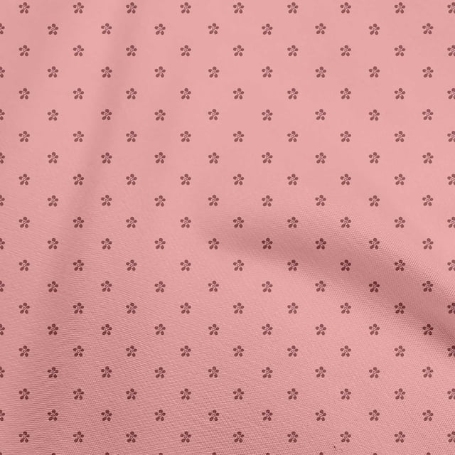 oneOone Polyester Spandex Medium Pink Fabric Floral Sewing Craft Projects Fabric Prints By Yard 56 Inch Wide