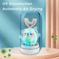 thumbnail image 4 of Cepillo de dientes eléctrico sónico para niños, recargable, 360 grados, automático, con dibujos animados, inteligente, en forma de U, de silicona para niños, 4 of 5