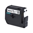 thumbnail image 1 of Black on White Label Tape Compatible for Brother PT-65/PT-70/PT80 Label Printer 12mm * 8m, 1 of 8