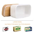thumbnail image 5 of Caja De Mantequilla Triangular Nórdica Con Tapa De Cuchillo, Contenedor De Cerámica, Contenedor De Alimentos Para Queso, Bandeja, Caja Contenedora De Almacenamiento De Platos Planos Speravity HA024457-01, 5 of 5